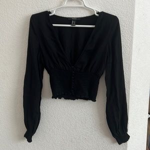 Forever 21 Women’s size S open front crop top